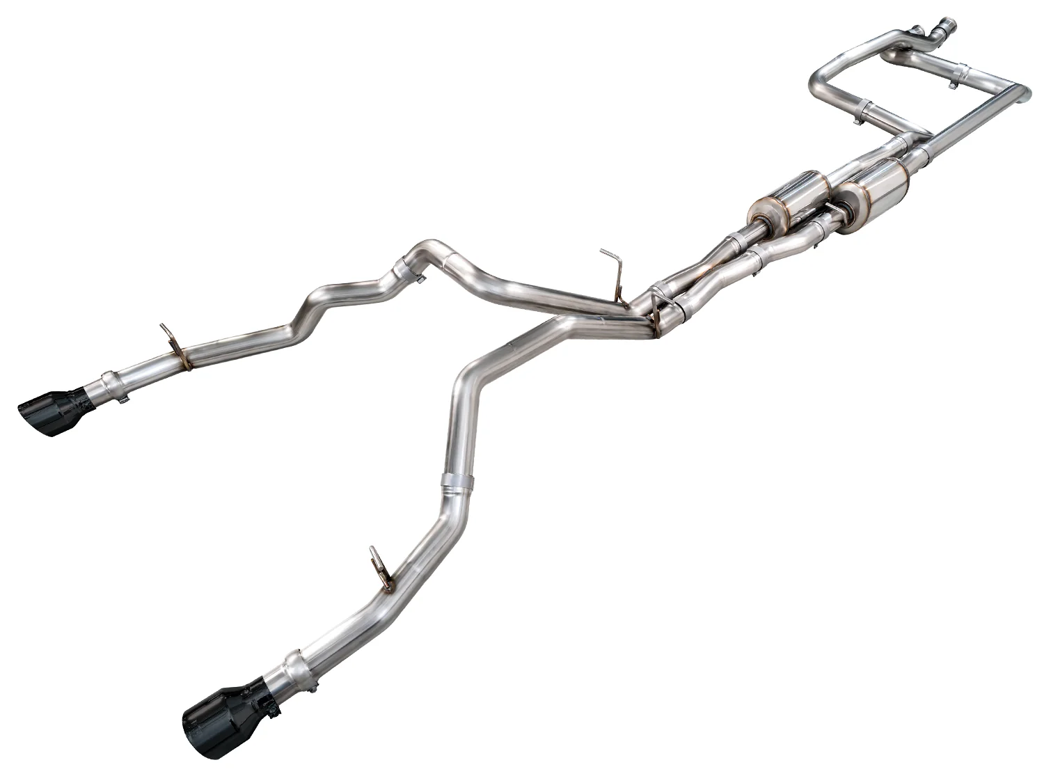 AWE 0FG Catback Exhaust for RAM RHO - Diamond Black Tips 3015-33630