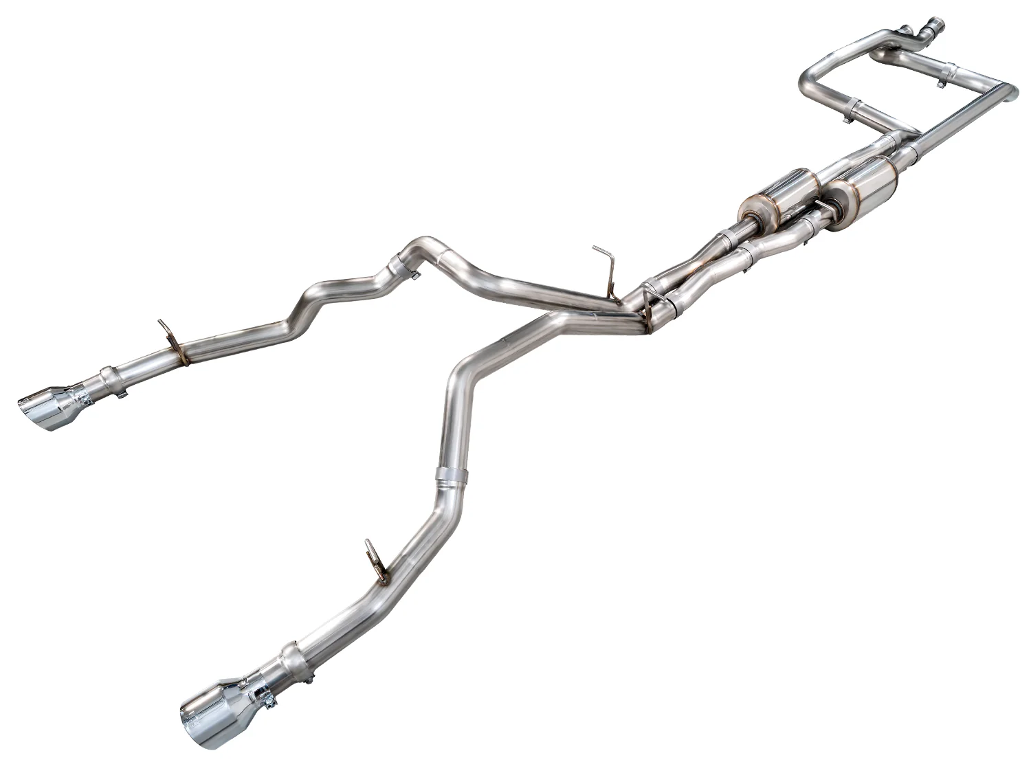 AWE 0FG Catback Exhaust for RAM RHO - Chrome Silver Tips 3015-32630