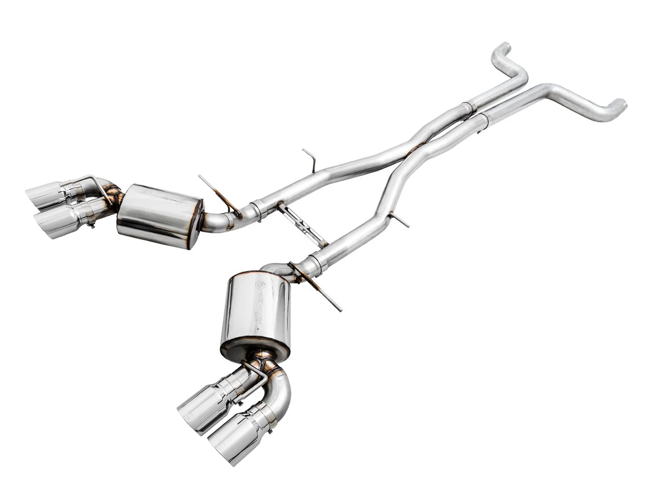 AWE Touring Edition Cat-back Exhaust for Gen6 Camaro SS / ZL1 / LT1 - Non-Resonated - Chrome Silver Tips (Quad Outlet) 3020-42068