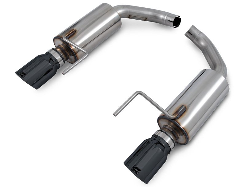 AWE Touring Edition Axle-back Exhaust for S550 Mustang EcoBoost - Diamond Black Tips 3015-33086