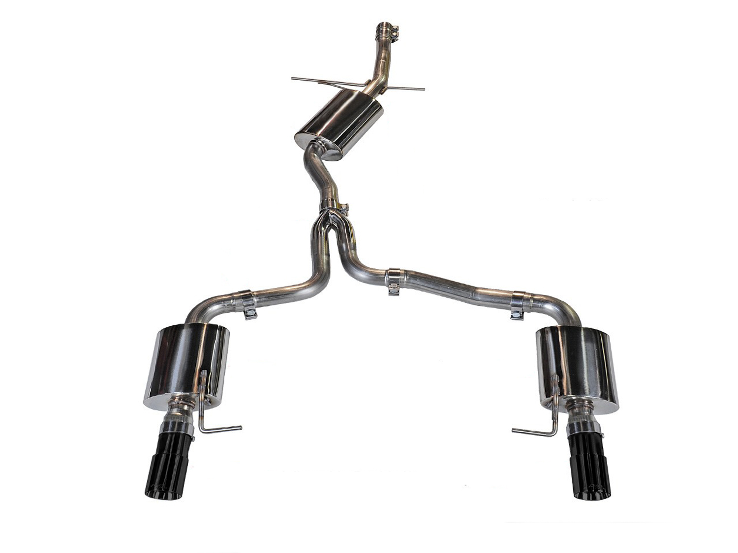 AWE Touring Edition Exhaust for 8R Q5 2.0T - Diamond Black Tips 3015-33030