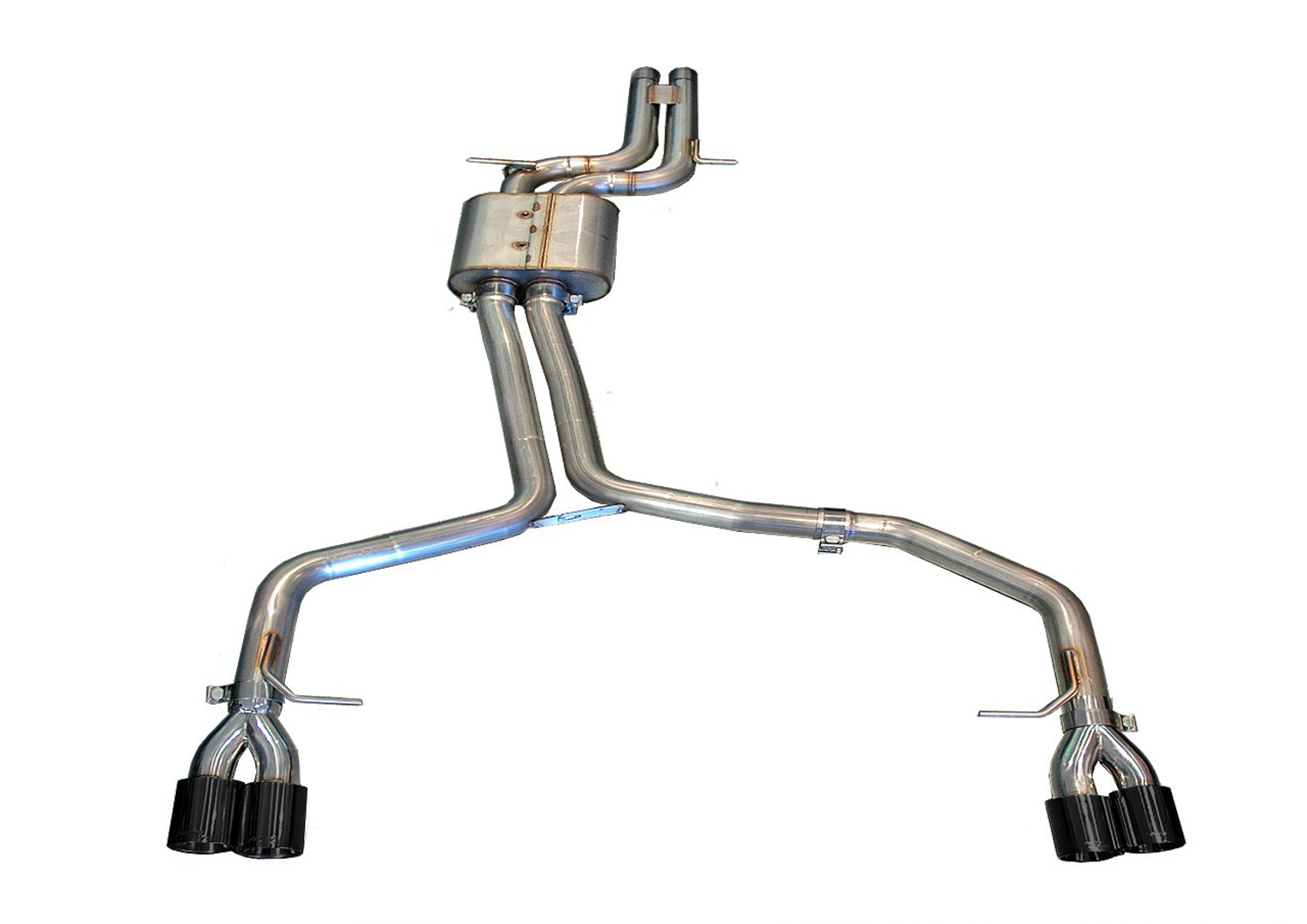 AWE Track Edition Exhaust System for B8 S5 4.2L - Diamond Black Tips 3020-43014