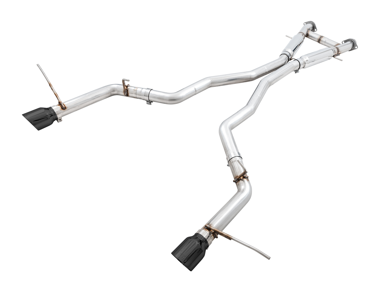 AWE Track Edition Exhaust for Jeep Grand Cherokee SRT - Diamond Black Tips 3020-33051
