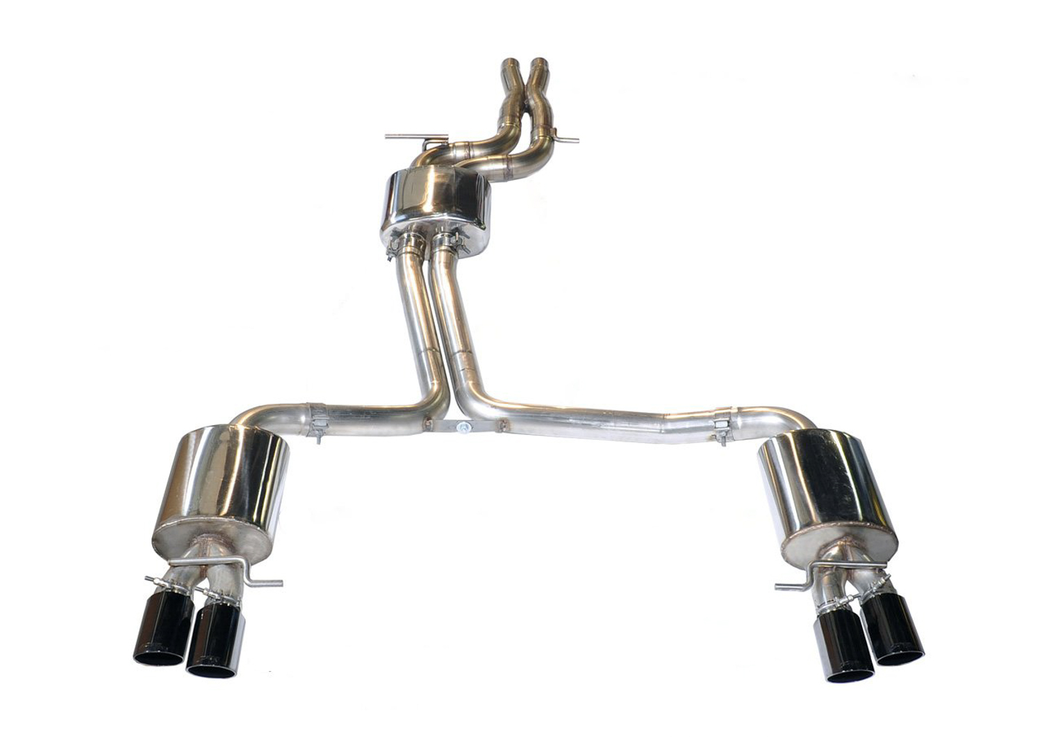 AWE Touring Edition Exhaust System for B8 S5 4.2L - Diamond Black Tips 3015-42026