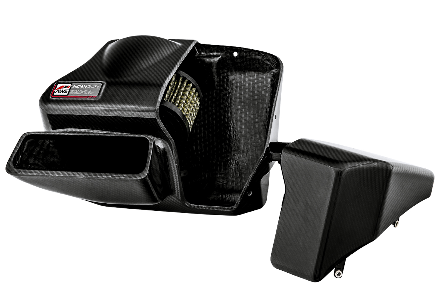 AWE AirGate™ Carbon Intake for Audi / VW MQB (1.8T / 2.0T) - With Lid 2660-15240