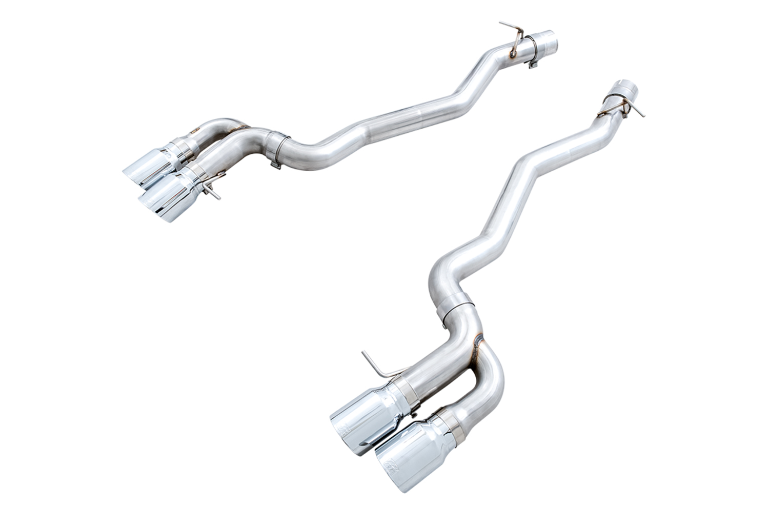 AWE Track Edition Axleback Exhaust for BMW F90 M5 - Chrome Silver Tips 3020-42069